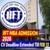IIFT CV Form Deadline Extended Till February 13 for MBA Admission 2026; Check Details Here